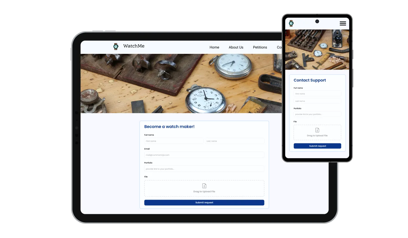 Job Application Form - IONOS Job Application Form Custom CSS