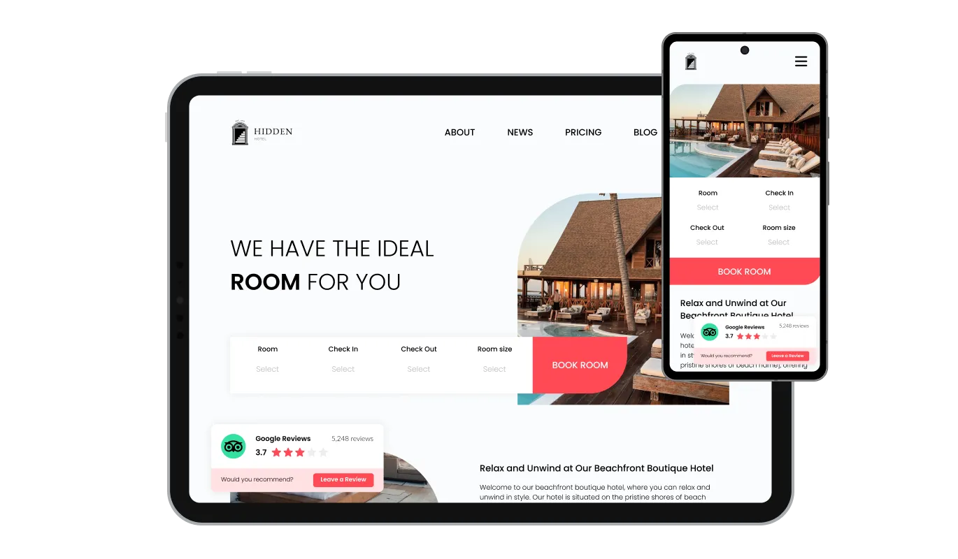 Reviews Badge - The Reviews Badge for WordPress is wholly responsive, guaranteeing a seamless appearance on all devices.
