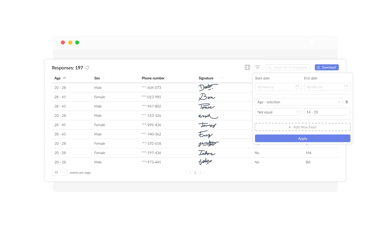 Consent Form - Efficient Data Collection from Consent Form