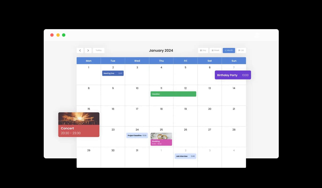 Calendar - Color Customization for a Unique Leadpages widget Experience