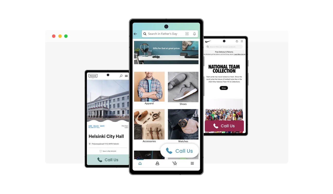 Call Button - Flexible Button Width on Mobile