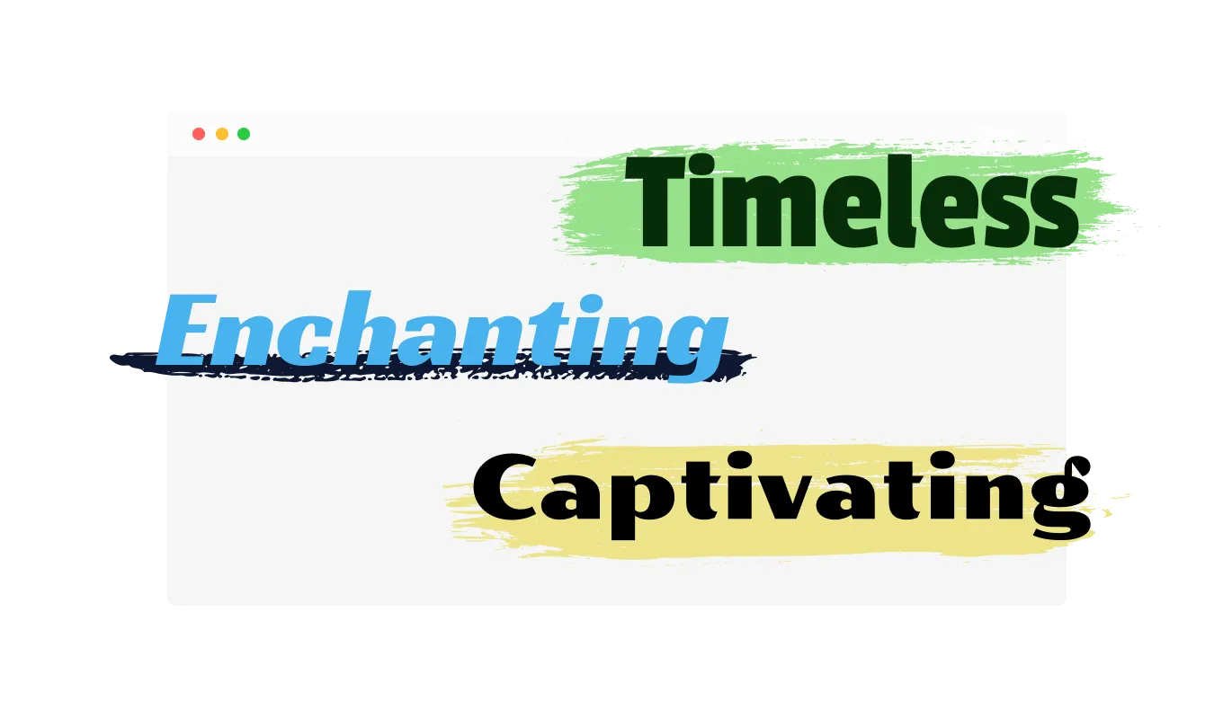Highlighted Headlines - Multiple Styling Options for Highlighted Titles for Pixieset