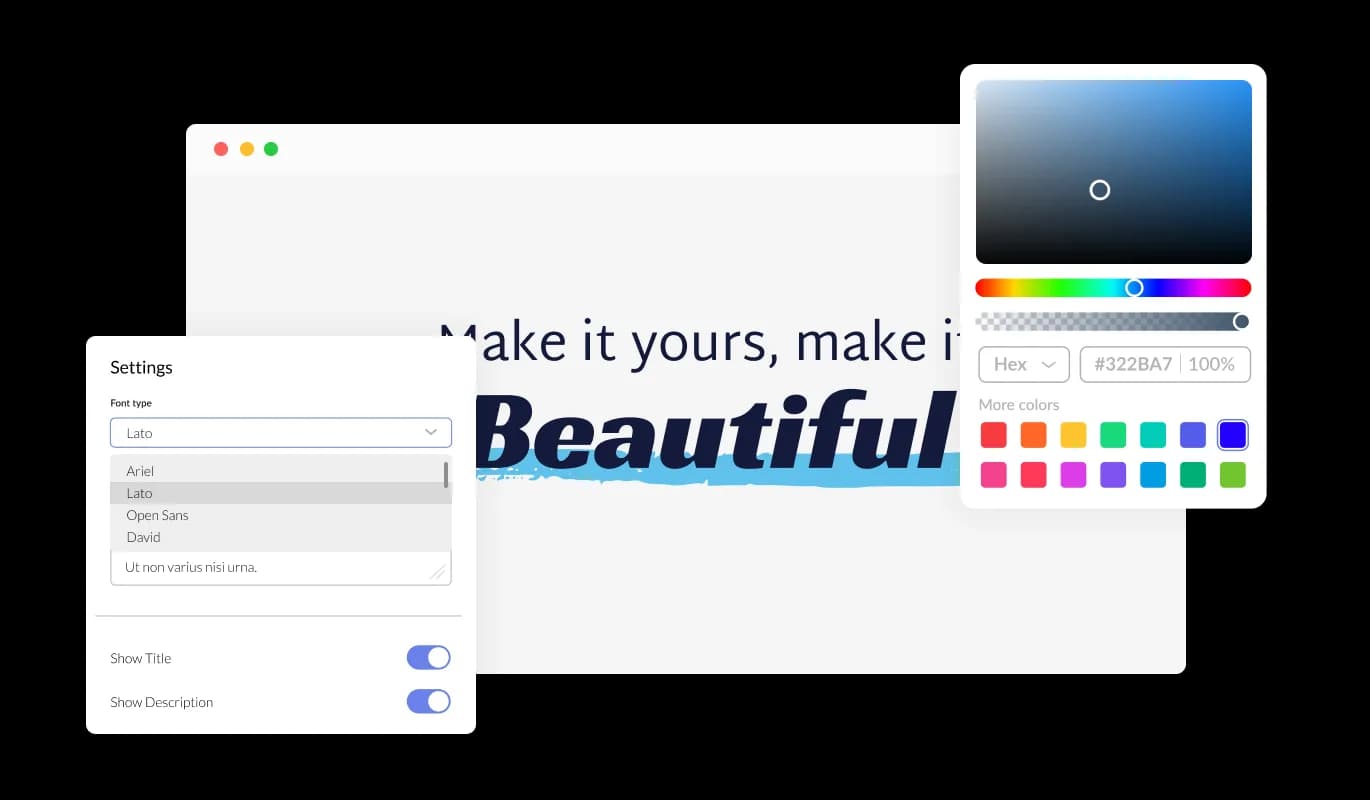 Highlighted Headlines - Customizable Pixieset widget Design