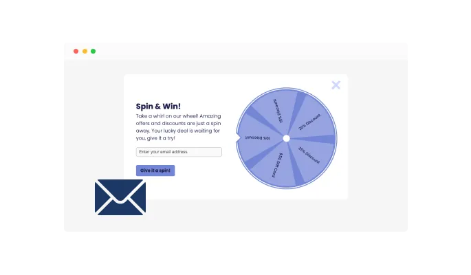 Spinning Wheel - Leads and Email Collection