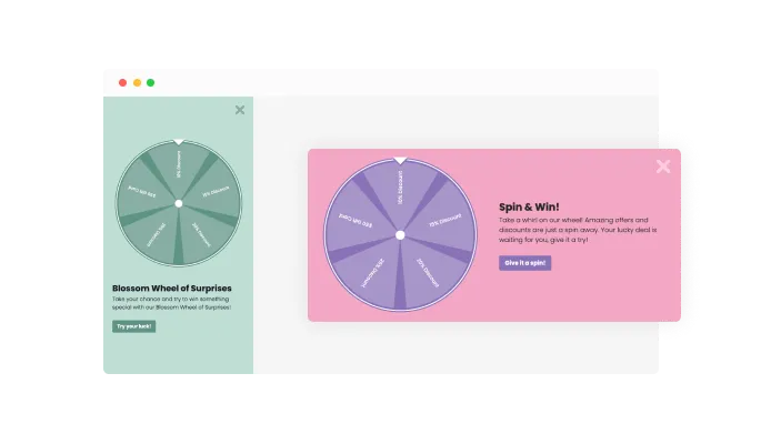 Spinning Wheel - Flexible Display Options