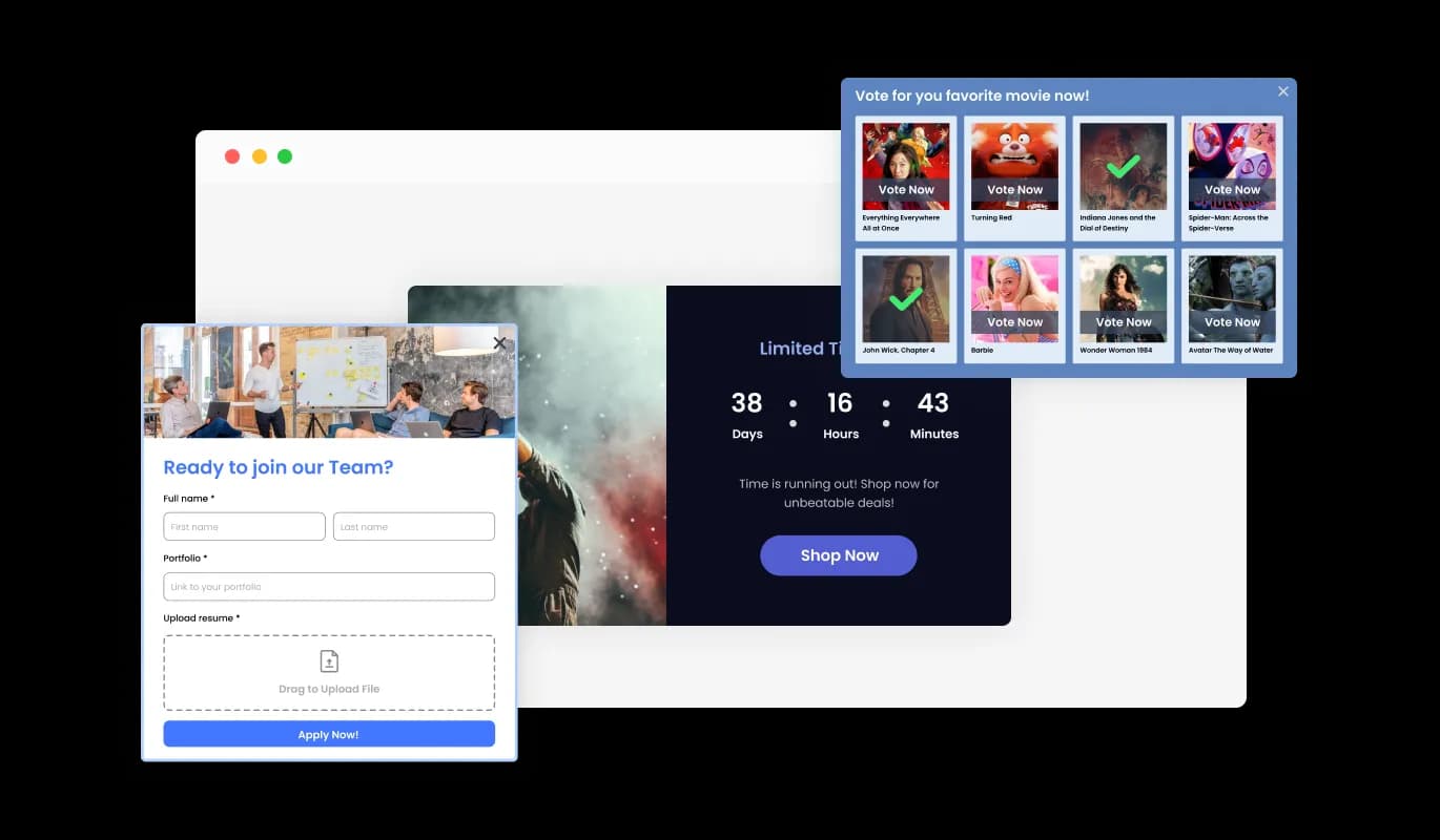 Corner Pop-up Builder - Elevate Your Squarespace's Corner Pop-ups with Embedded Features
