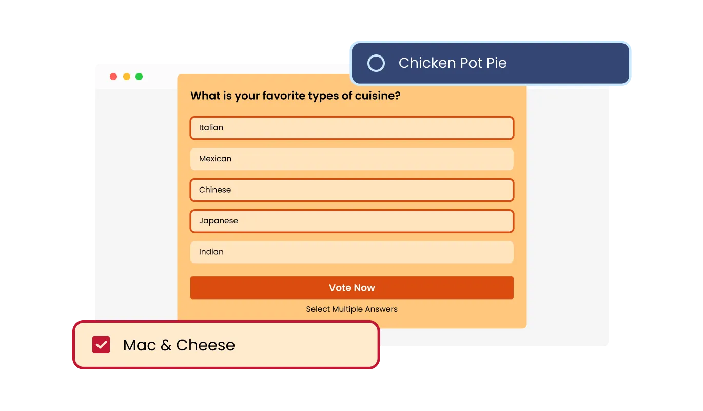 Poll - User Multiple Layouts