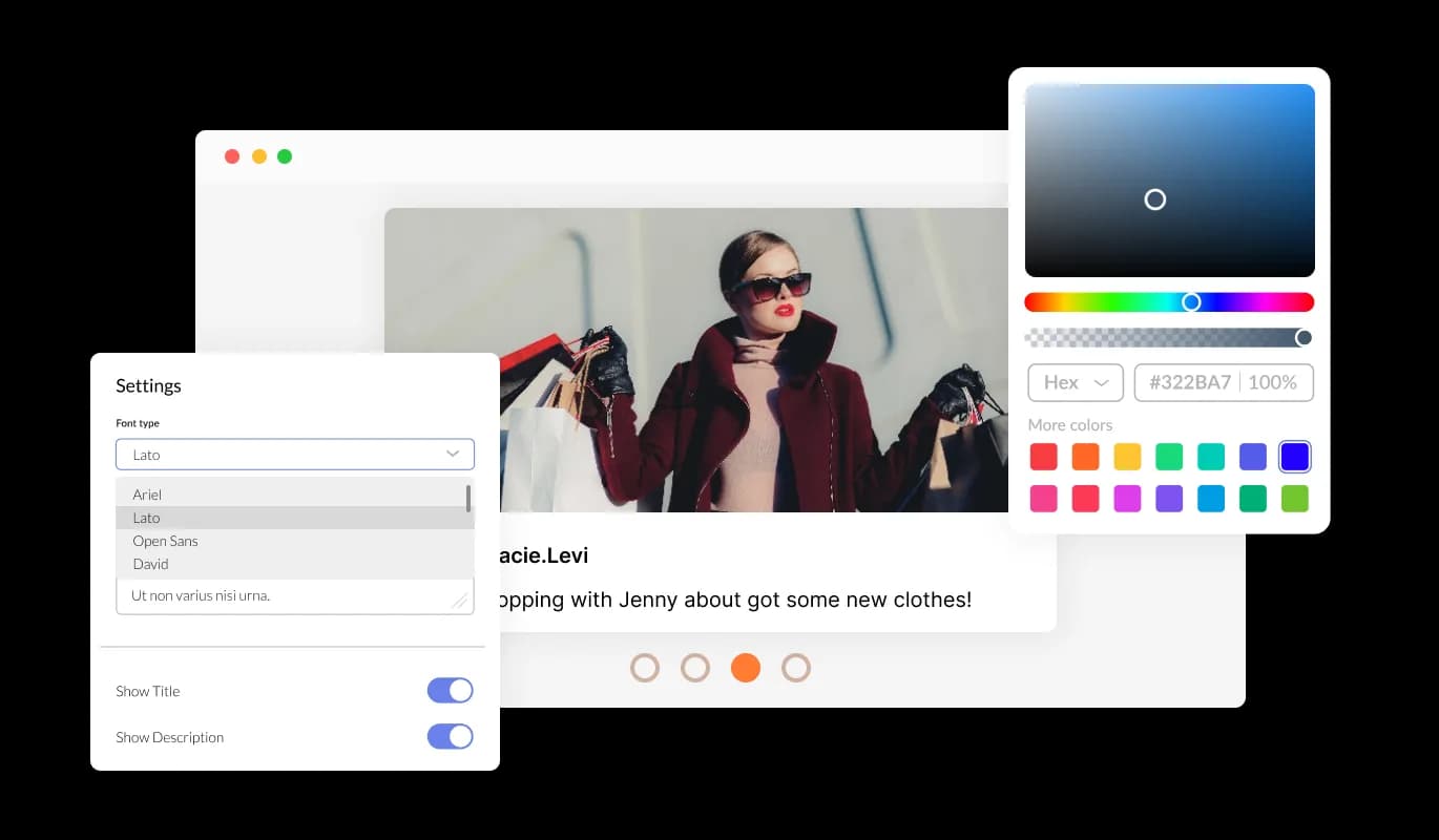 Instagram Carousel - Fully Customizable Instagram Carousel Widget
