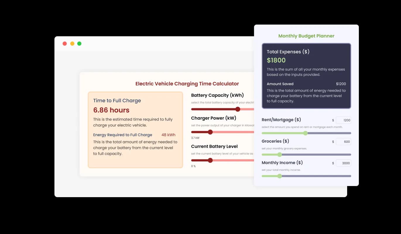 Calculator - Selection of Hostinger Calculator Design Skins