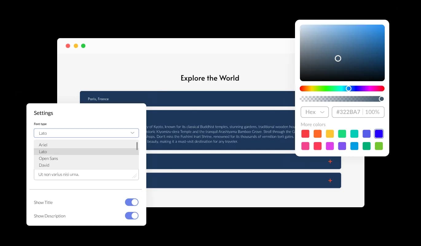 Accordion - Completely Customizable Carrd Accordion plugin