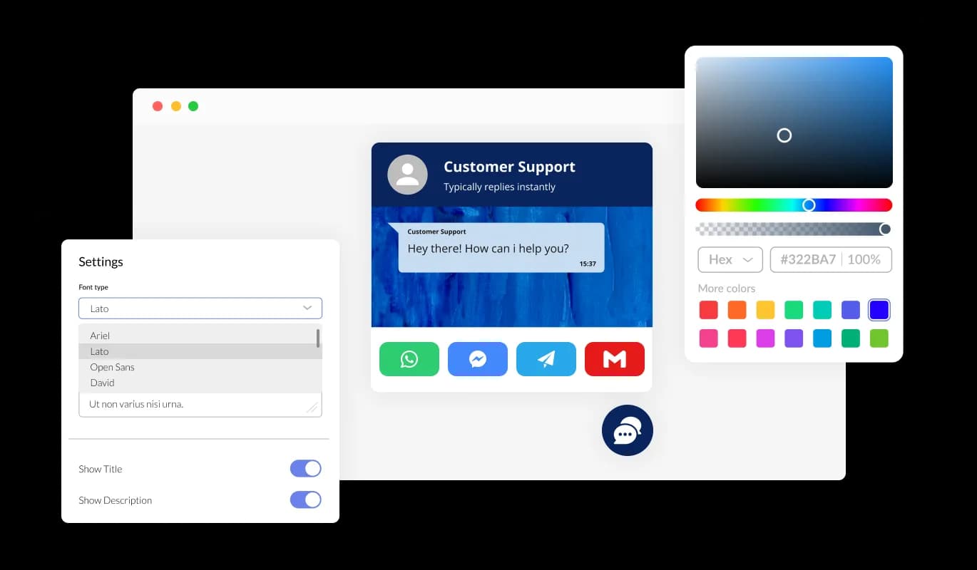 All In One Chat - Fully Customizable All in One Chat for Visual Composer