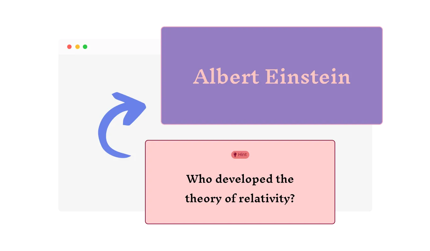 Flash Cards - Review and Answer Reveal