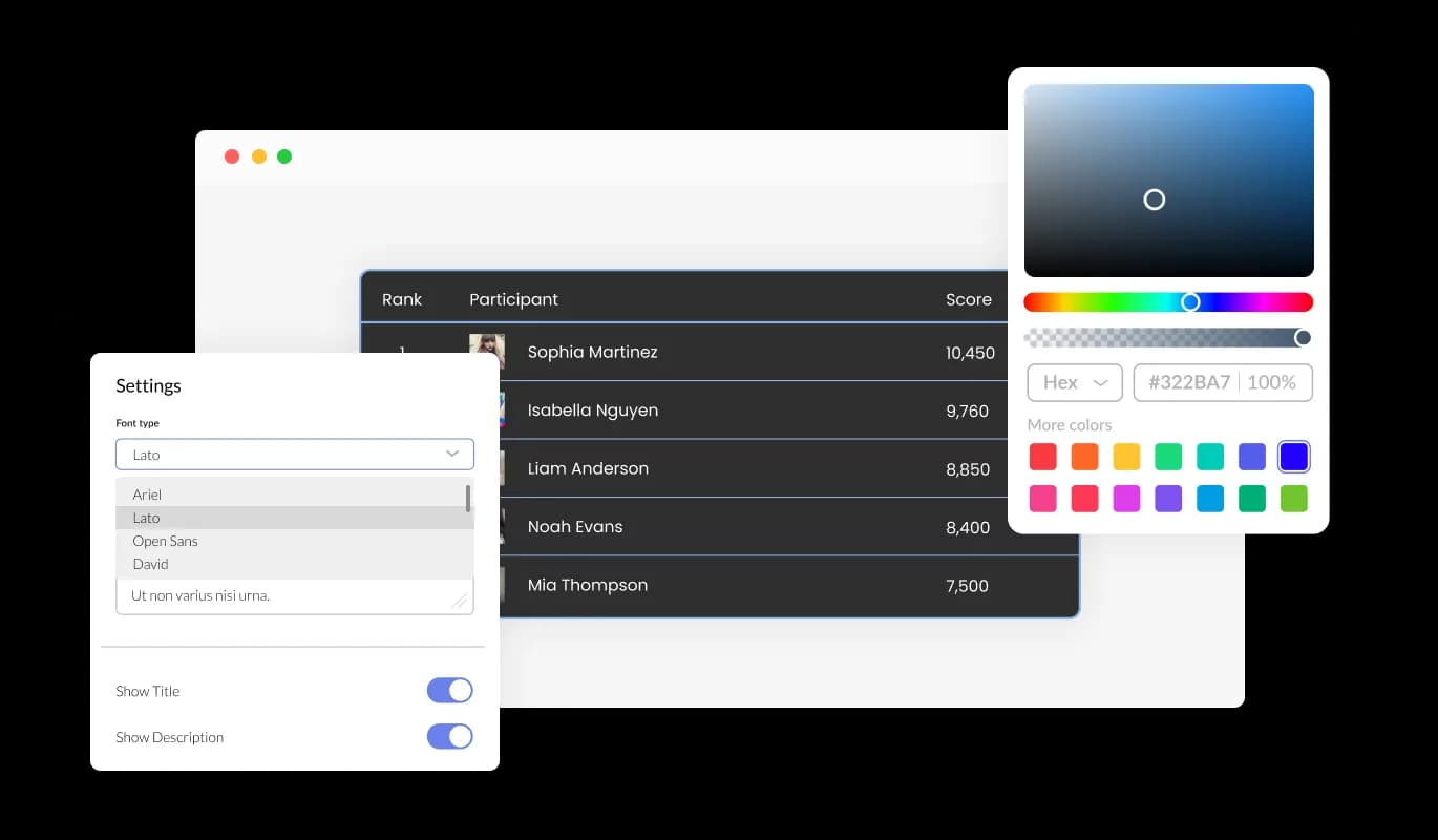 Leaderboard - Fully Customizable ePages Scoreboard app