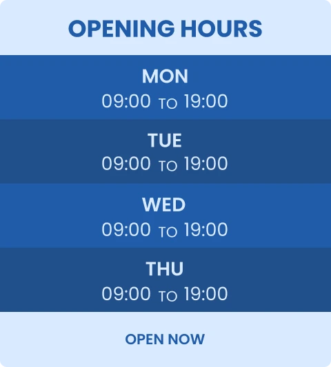 business hours widget made with Common Ninja