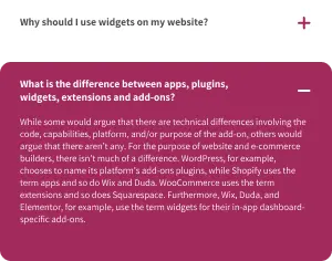 faq widget made with Common Ninja