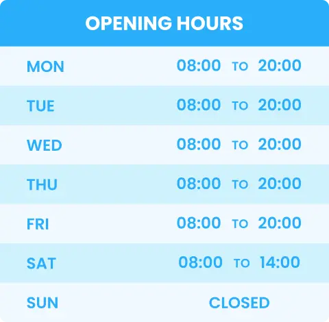 business hours widget made with Common Ninja